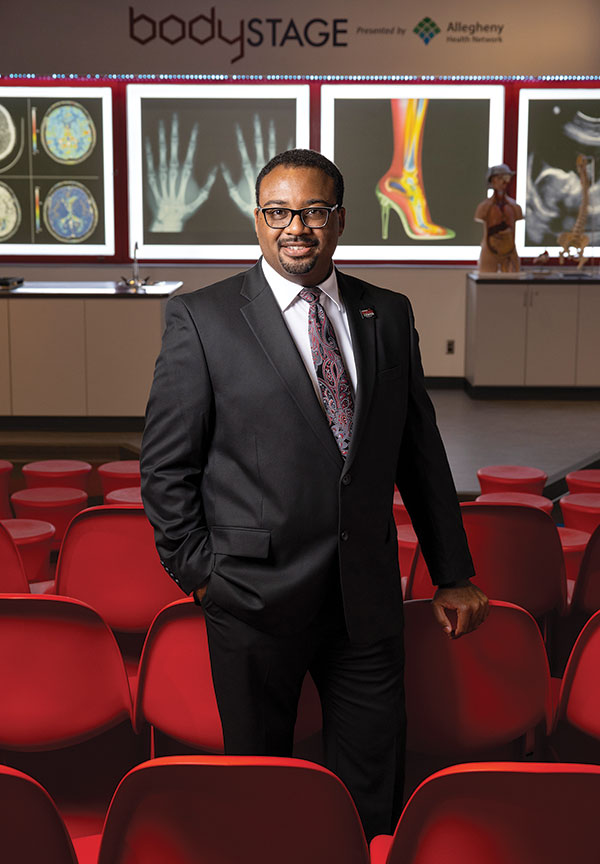 Standing portrait of Marcus Harshaw