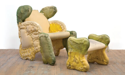 Whimsical Chair and footstool