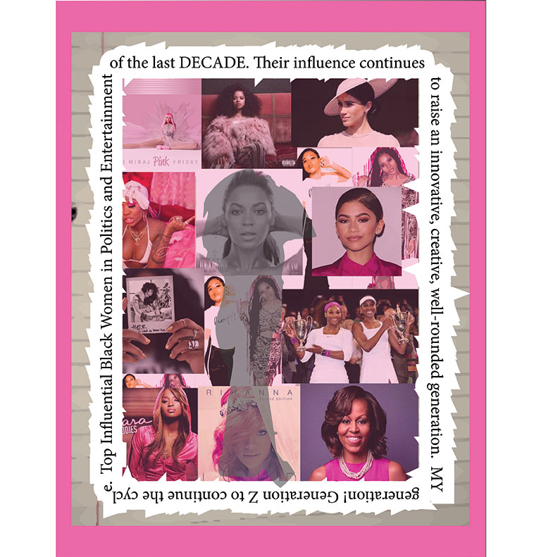 a poster of photos of gen x influencers