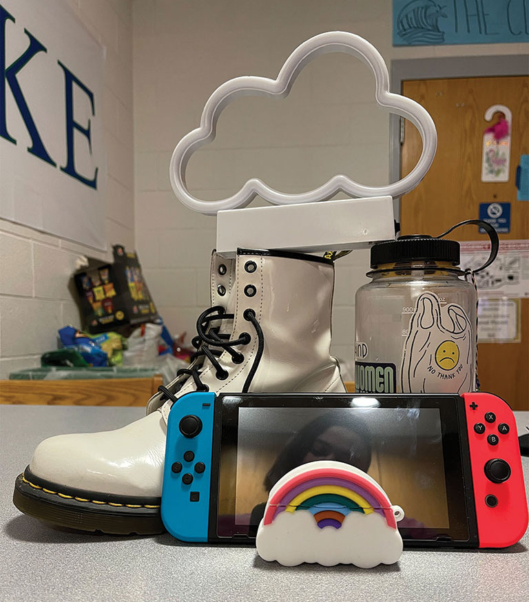 a collection of gen z related objects