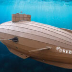 A replica of a wooden submarine from the early 1600's