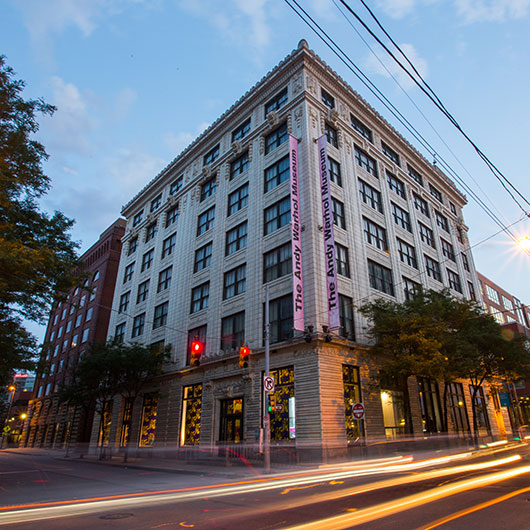 Exterior view of the andy warhol museum