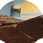 A wooden Egyptian boat