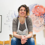 A portrait of Ashley Cecil in her studio