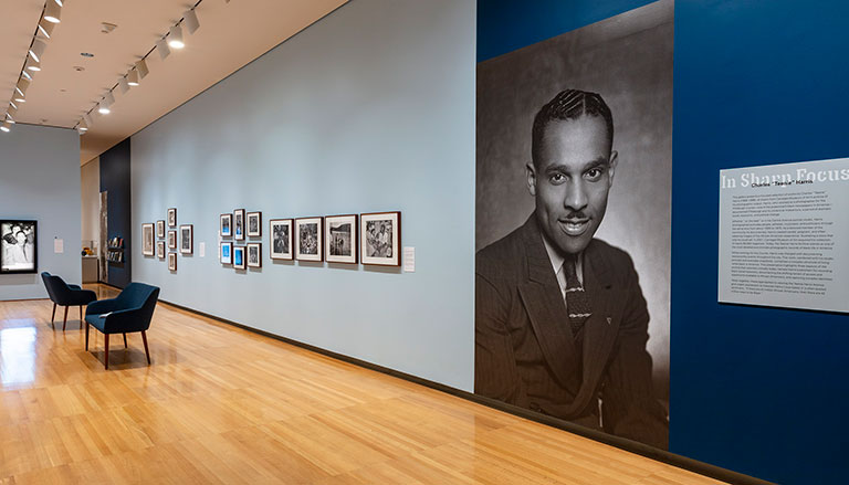Installation view of the new Teenie Harris exhibit