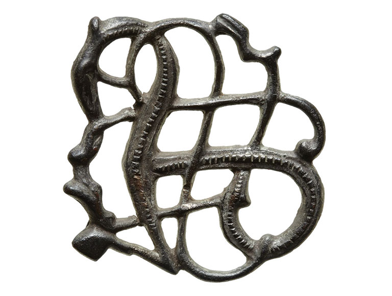 a silver brooch