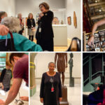 a collage of museum volunteers.