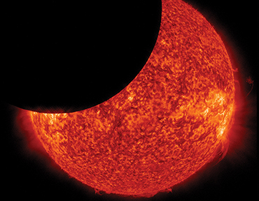 Photograph of a solar eclipse