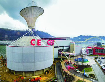The Carnegie Science center under construction