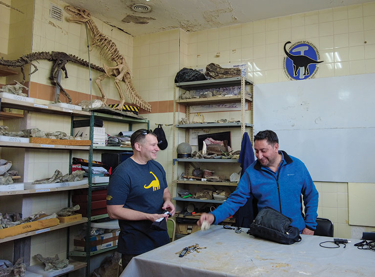 Two men in a lab.