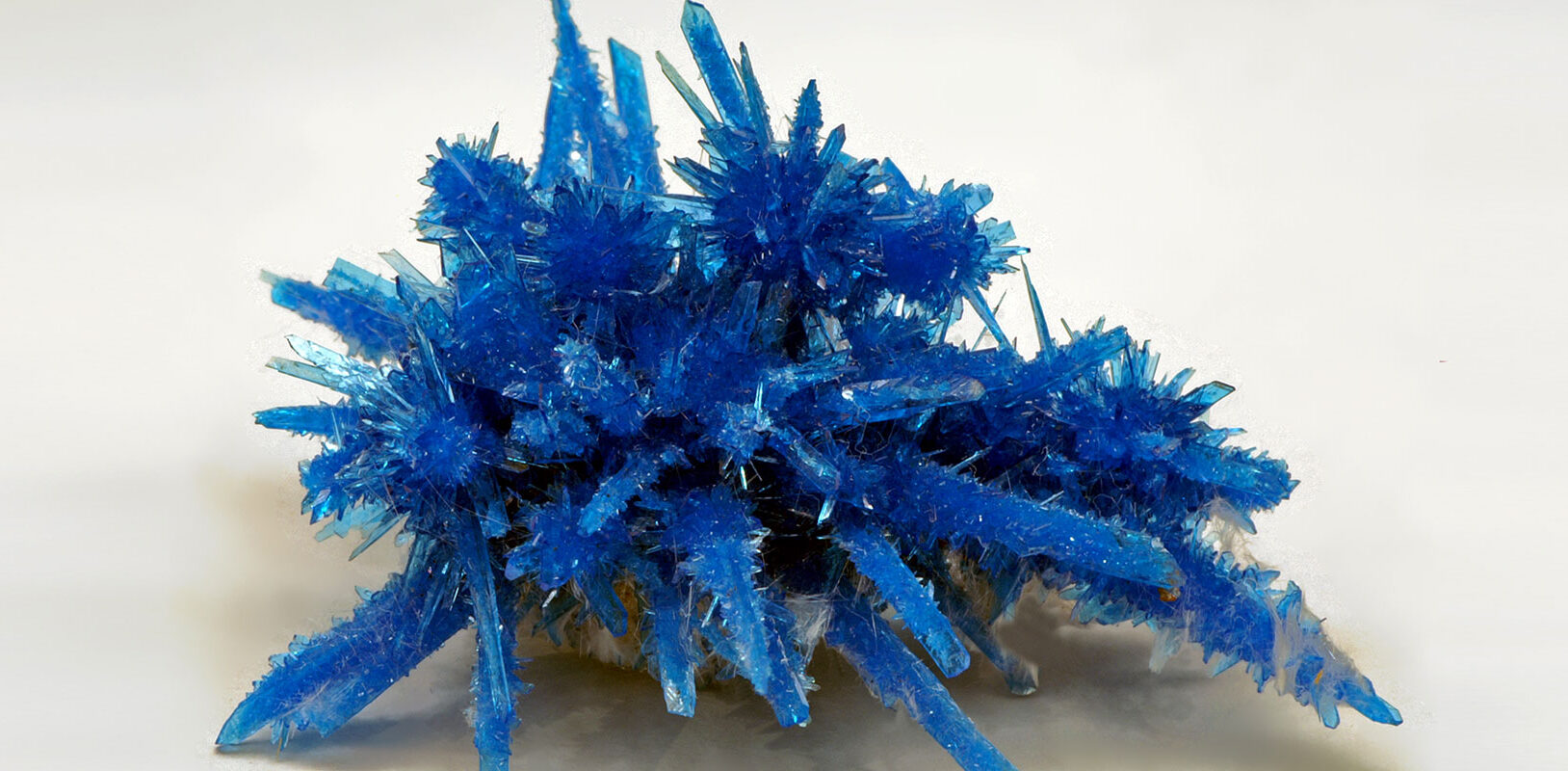 A crystalized looking blue gem.