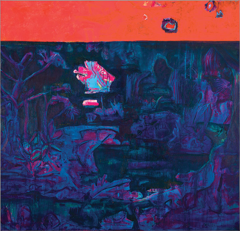 A colorful abstract painting