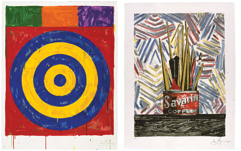 Two abstract pieces of art.