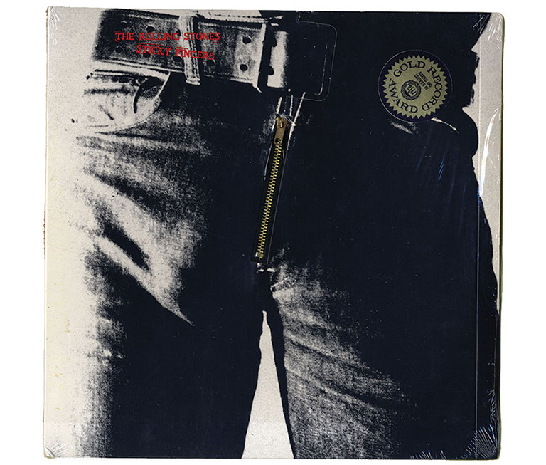 The cover of the Rolling stones' sticky finger album