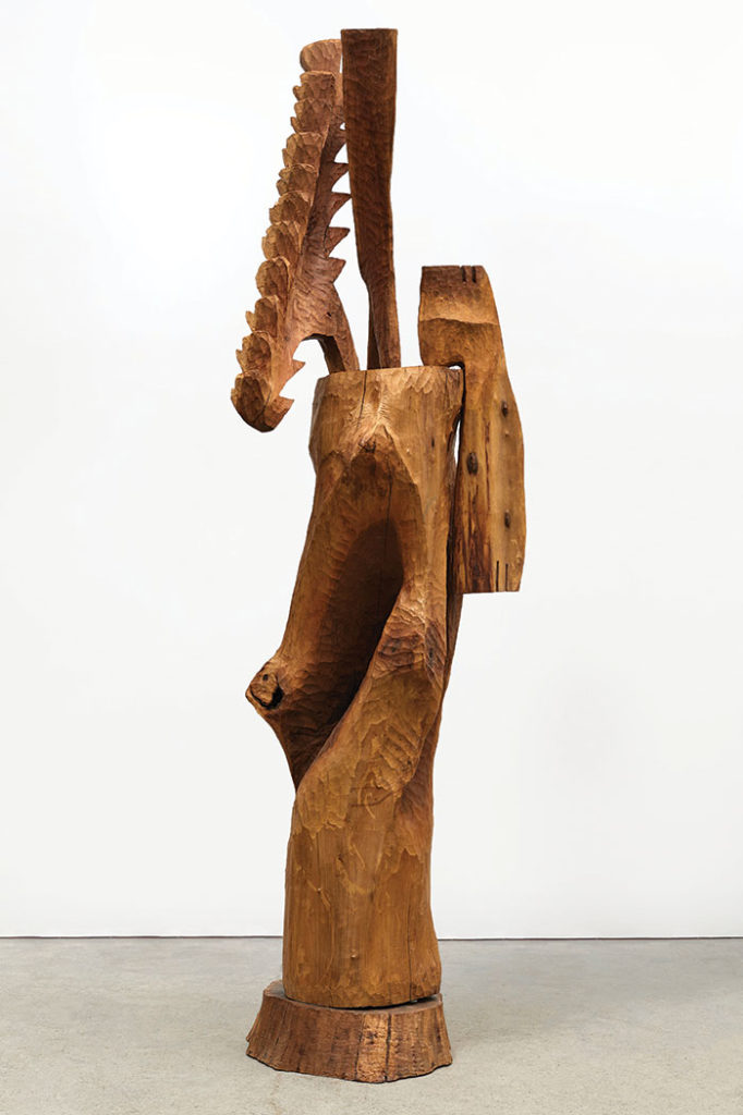 Carved wood sculpture