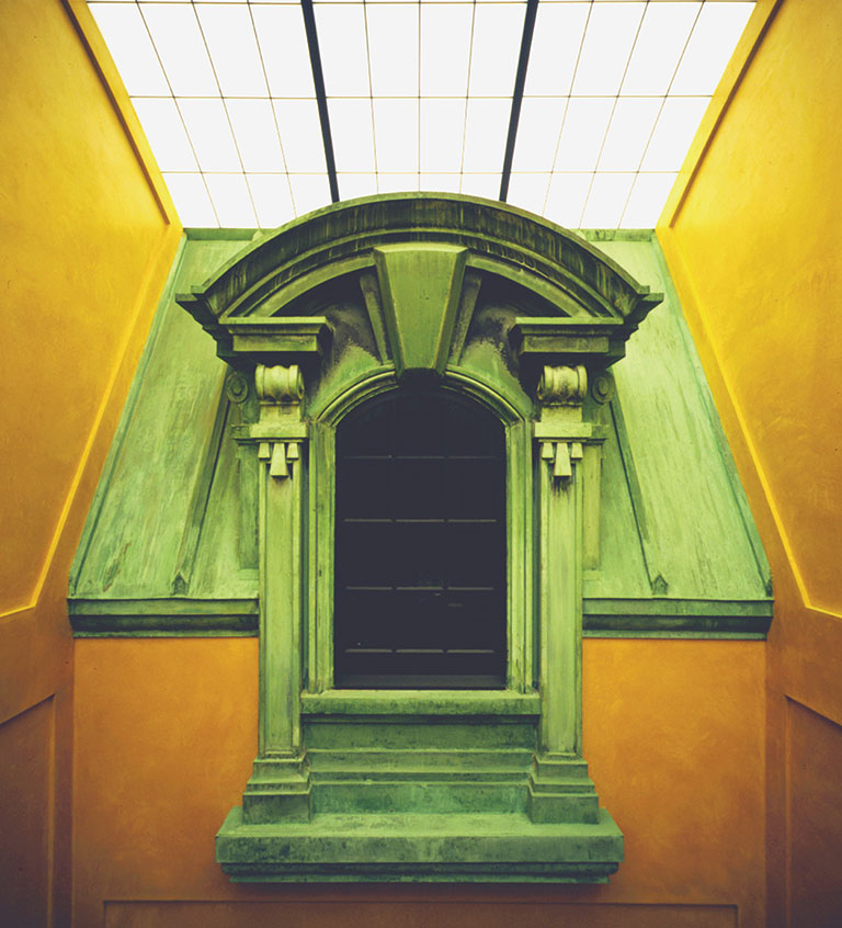 Vintage window from Andrew Carnegie's Mansion