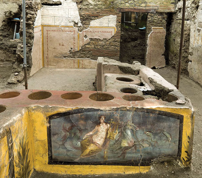Ruin of an ancient snack bar