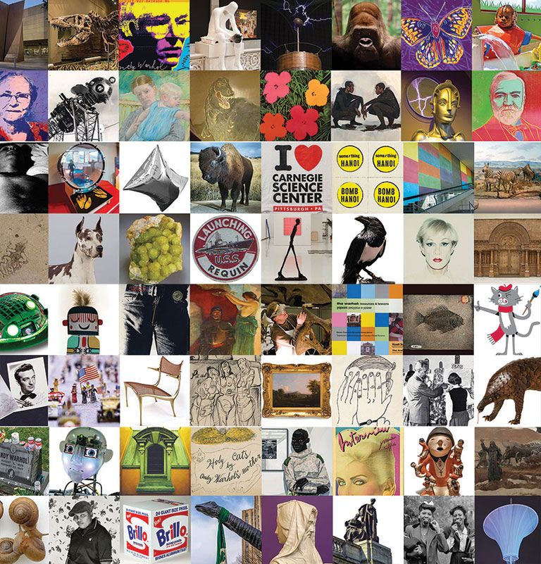 A series of images in a square grid