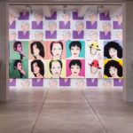 an installation view of a Warhol exhibit